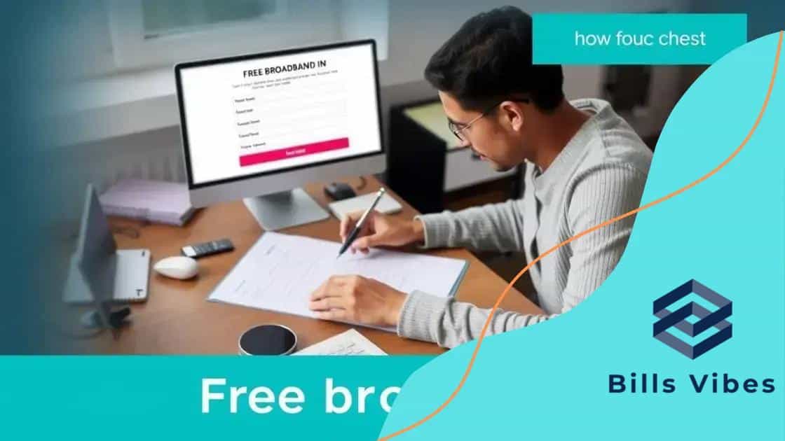 How to apply for free broadband