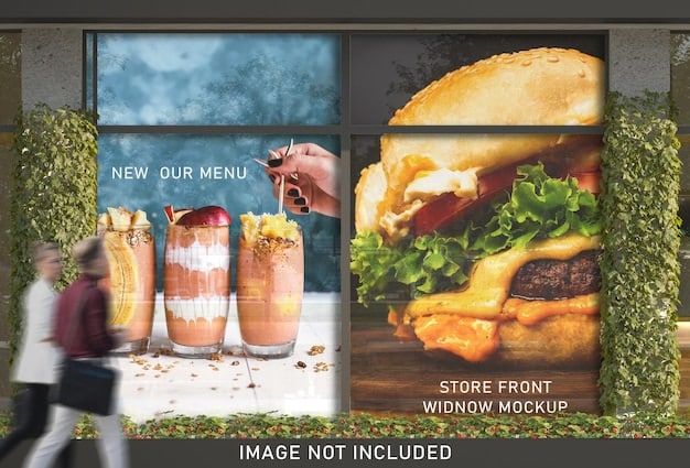 A split-screen image showing two different grocery store ads side-by-side. The ad on the left shows a higher price for an item, while the ad on the right shows a lower price for the same item. A hand points to the lower price on the right ad.