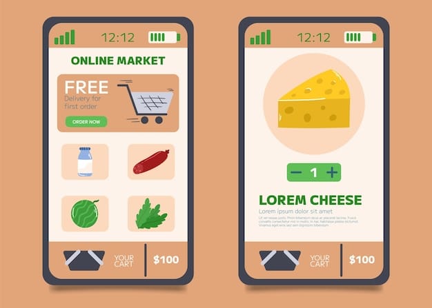 A side-by-side comparison of three different grocery rebate app interfaces (Ibotta, Fetch Rewards, Checkout 51) on three smartphones, showcasing their different layouts, color schemes, and offer presentations.
