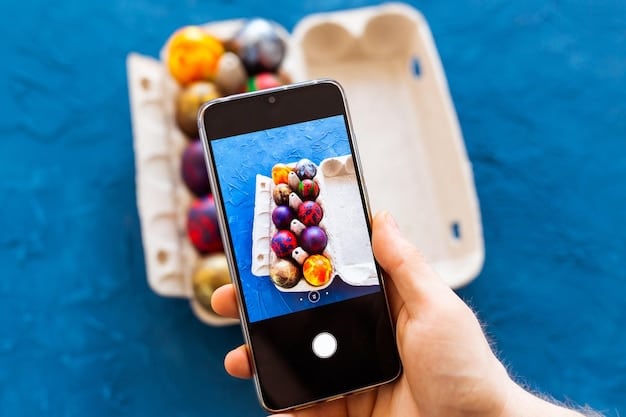 A close-up shot of a smartphone displaying a grocery store rewards app, showing accumulated points and available digital coupons.