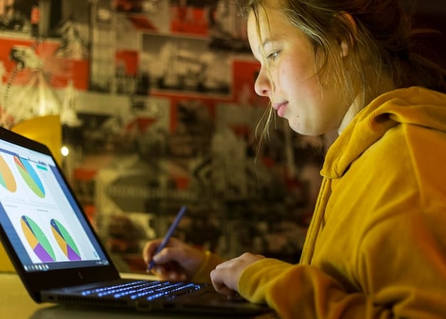 A person meticulously comparing different service provider brochures and websites on a laptop, surrounded by notes and a highlighter, indicating thorough research.