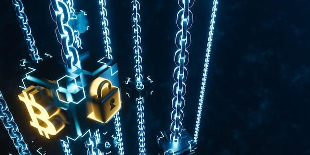 A digital padlock with data streams flowing into it, symbolizing encrypted financial transactions. Below it, a subtle overlay of quantum particle paths suggests the underlying technology's current robustness and future challenge.