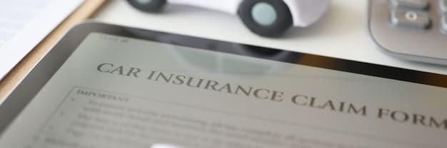 A close-up of an insurance policy document highlighting different coverage options and their associated costs. A magnifying glass is placed over the document, symbolizing careful review and analysis. The phrase Negotiate a Better Deal on Your Auto Insurance: Proven Tactics to Save Over $500 Annually is subtly overlaid as a watermark.