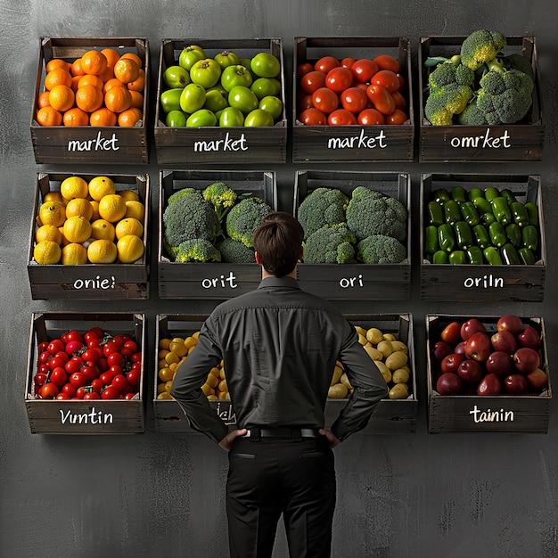 A split-screen image. On one side, a person meticulously compares prices of similar grocery items on different delivery service apps (Walmart Grocery, Aldi via Instacart, Amazon Fresh) on a tablet. The other side shows a pie chart illustrating potential savings by using these services strategically for budget-conscious shopping. The scene emphasizes efforts to Save Time and Money.