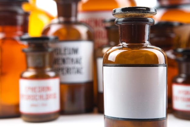 A close-up shot of prescription bottles with generic labels beside brand-name labels, visually emphasizing the cost difference between generic and brand-name drugs, reinforcing the 'How to Save Money on Healthcare Costs: Practical Tips and Strategies for 2025' message.