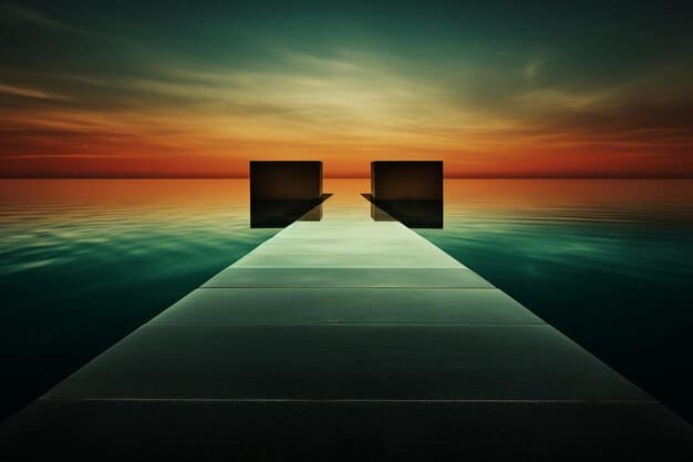 A symbolic image depicting two diverging paths in a digital landscape, one leading to a vibrant, evolving city and the other to a desolate, abandoned structure, representing the choice between adaptation and obsolescence for the metaverse.