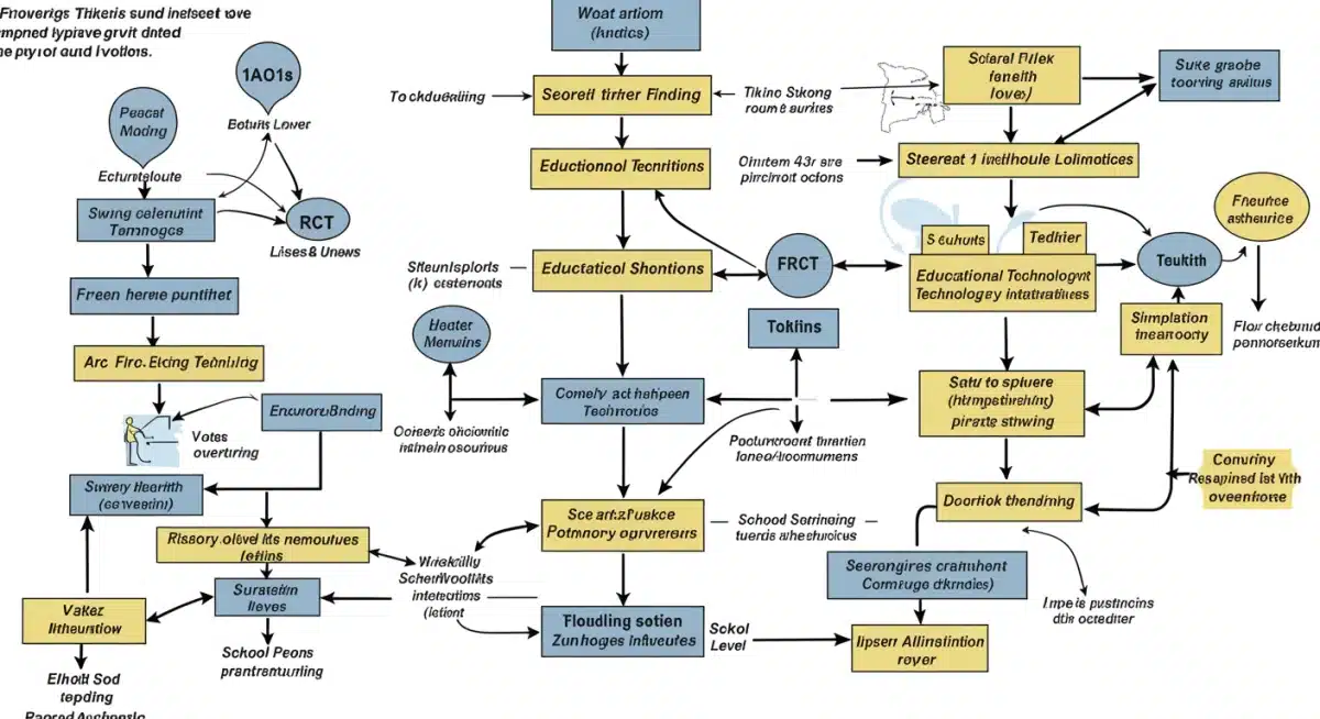 Federal funding allocation flowchart for EdTech initiatives