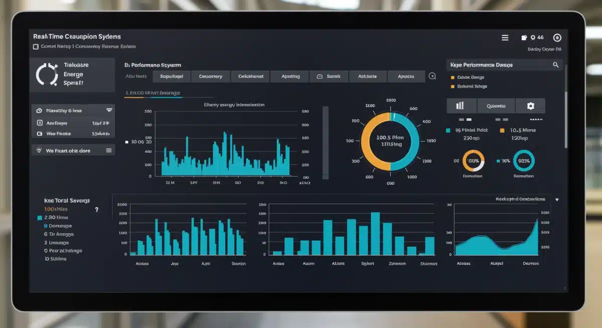 Real-time energy consumption dashboard for smart lighting in a commercial building.