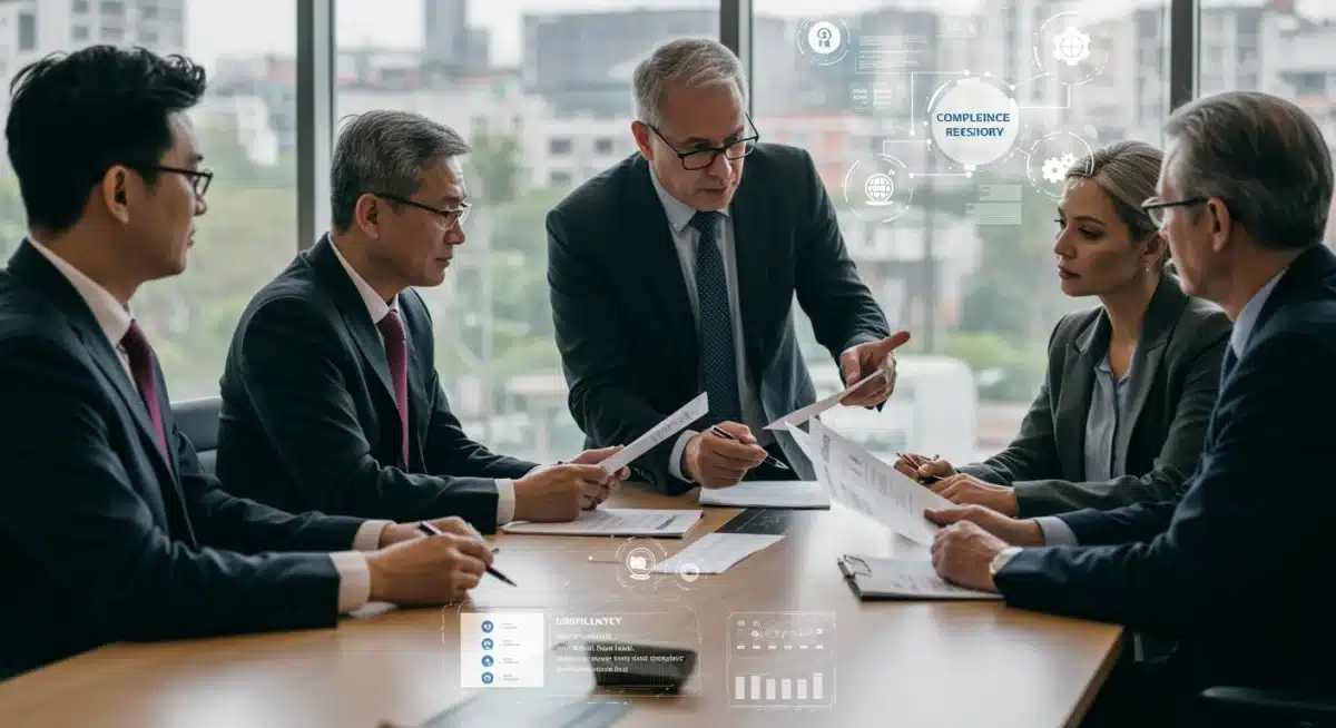 Business leaders strategizing compliance with international data residency laws for US cloud providers.