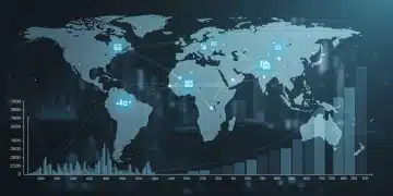 Global SD-WAN ROI in 2025: Financial Impact for US Enterprises Global SD-WAN network with financial growth charts, illustrating ROI for US enterprises