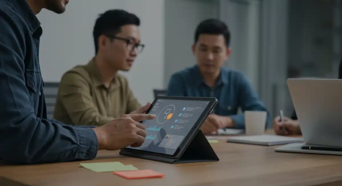 Professional applying diverse skills acquired through micro-credentials in a modern workplace setting.