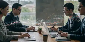 Future of Work: Remote Collaboration Tools & Productivity Diverse team collaborating remotely on digital platforms, symbolizing future work.