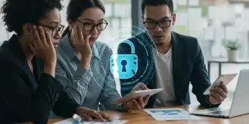 Cybersecurity for Small Businesses: Protect Your Digital Assets Small business owners protecting digital assets with cybersecurity