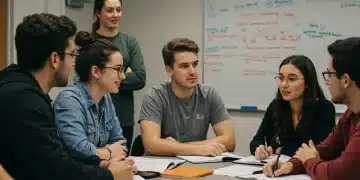 Preparing Students for 2025's Job Market: Soft Skills Training Students collaborating on a project, showcasing teamwork and communication skills