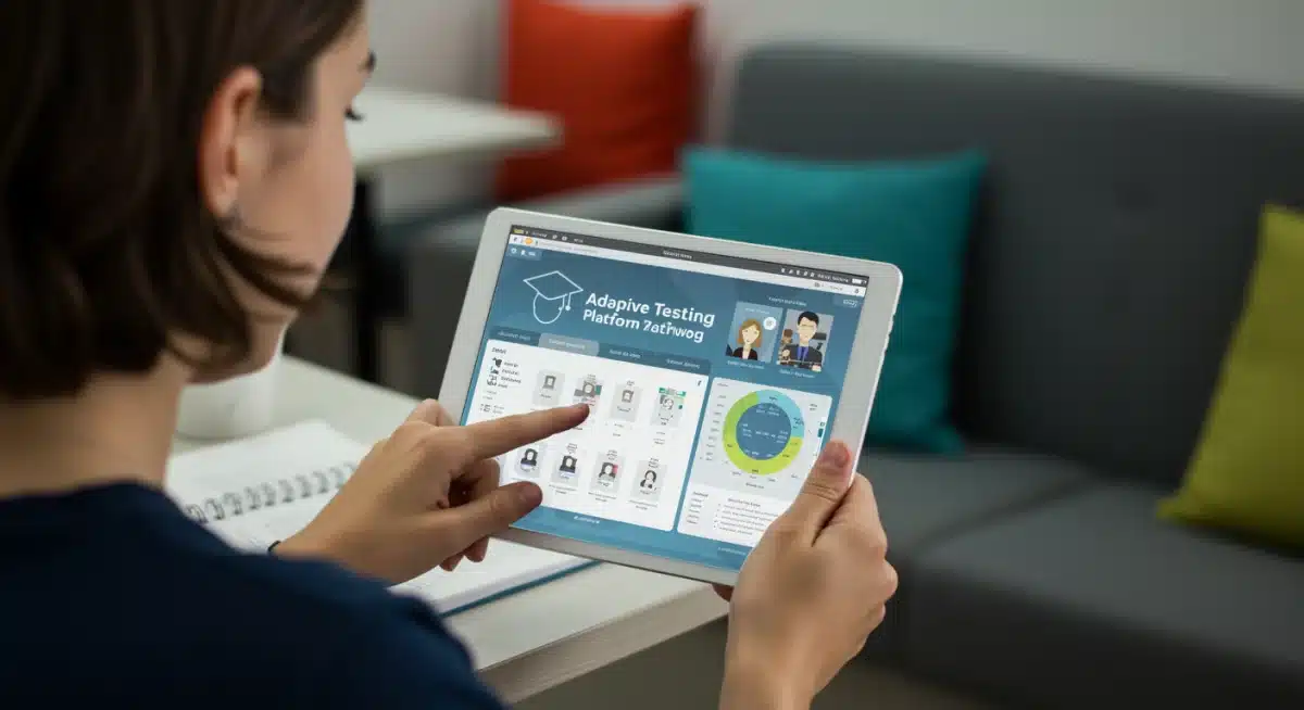 Adaptive testing platform for personalized student evaluation